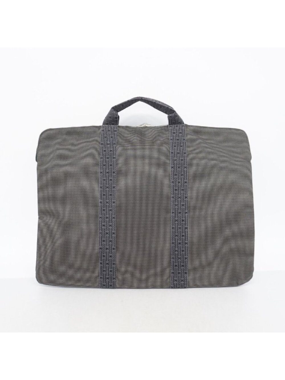 Hermes Briefcase Her Line Flat Big Nylon Gray Silver - Picture 8 of 8